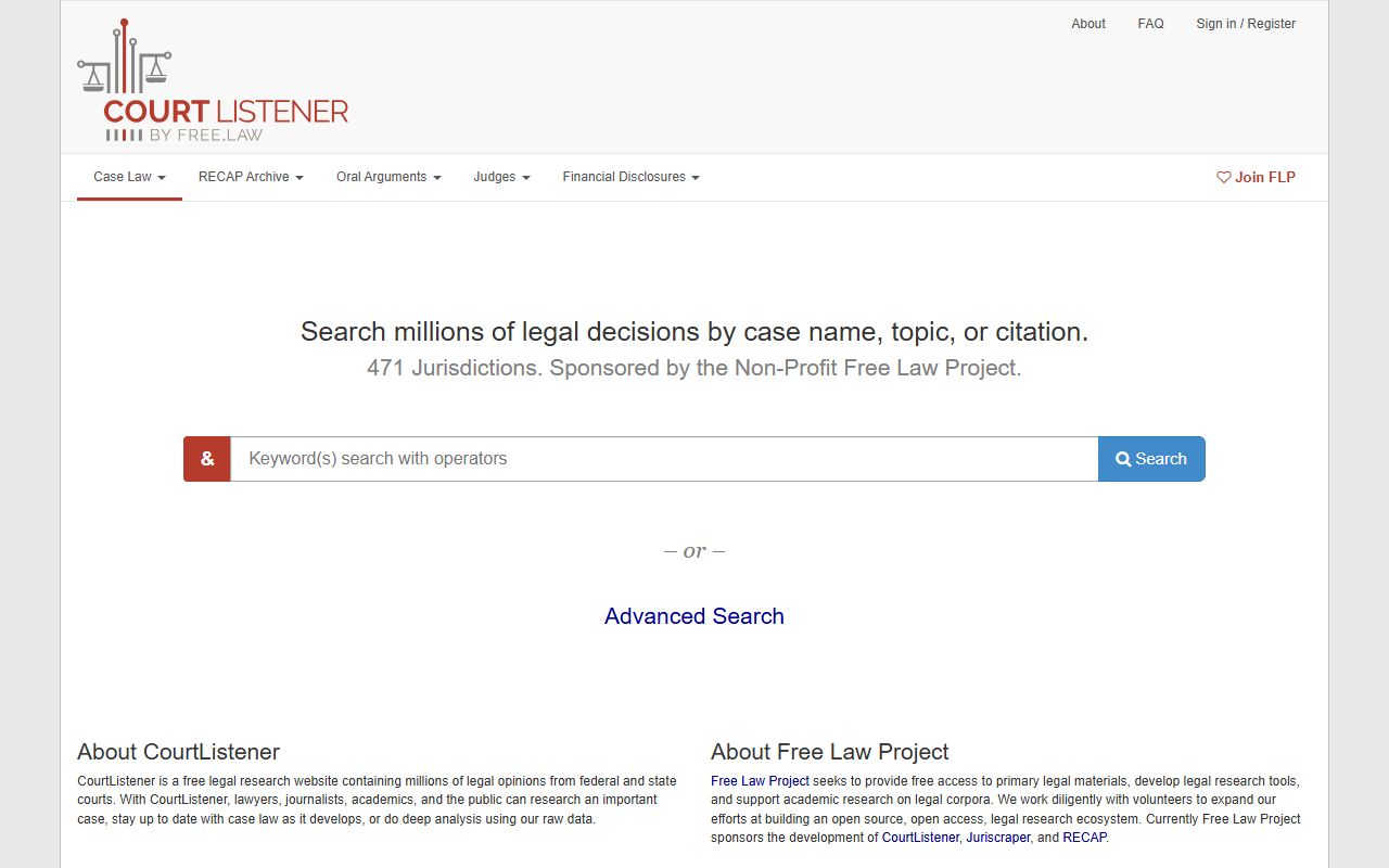 Ottawa County arrest records and CourtListener legal research source