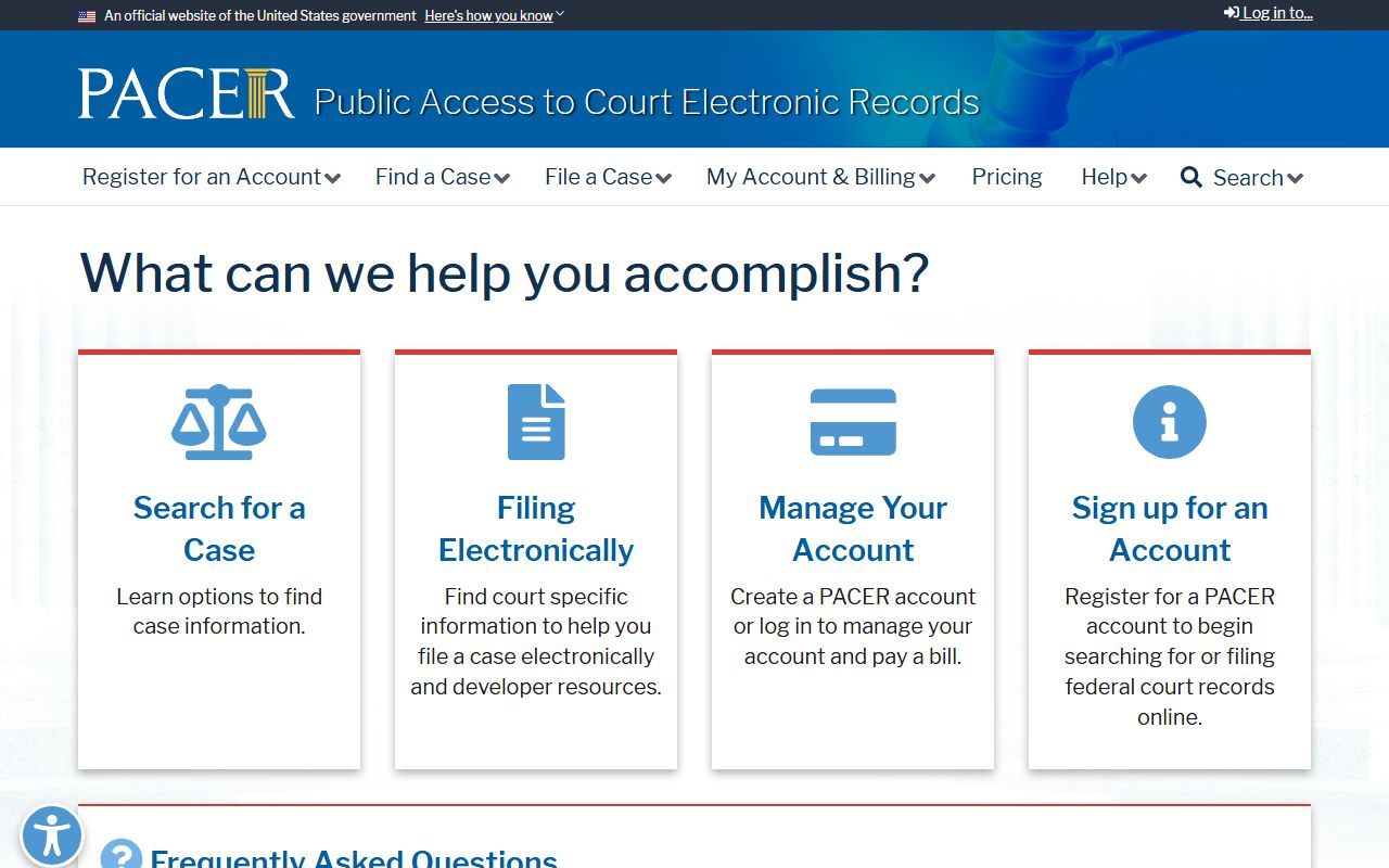 Ottawa County federal court records PACER source