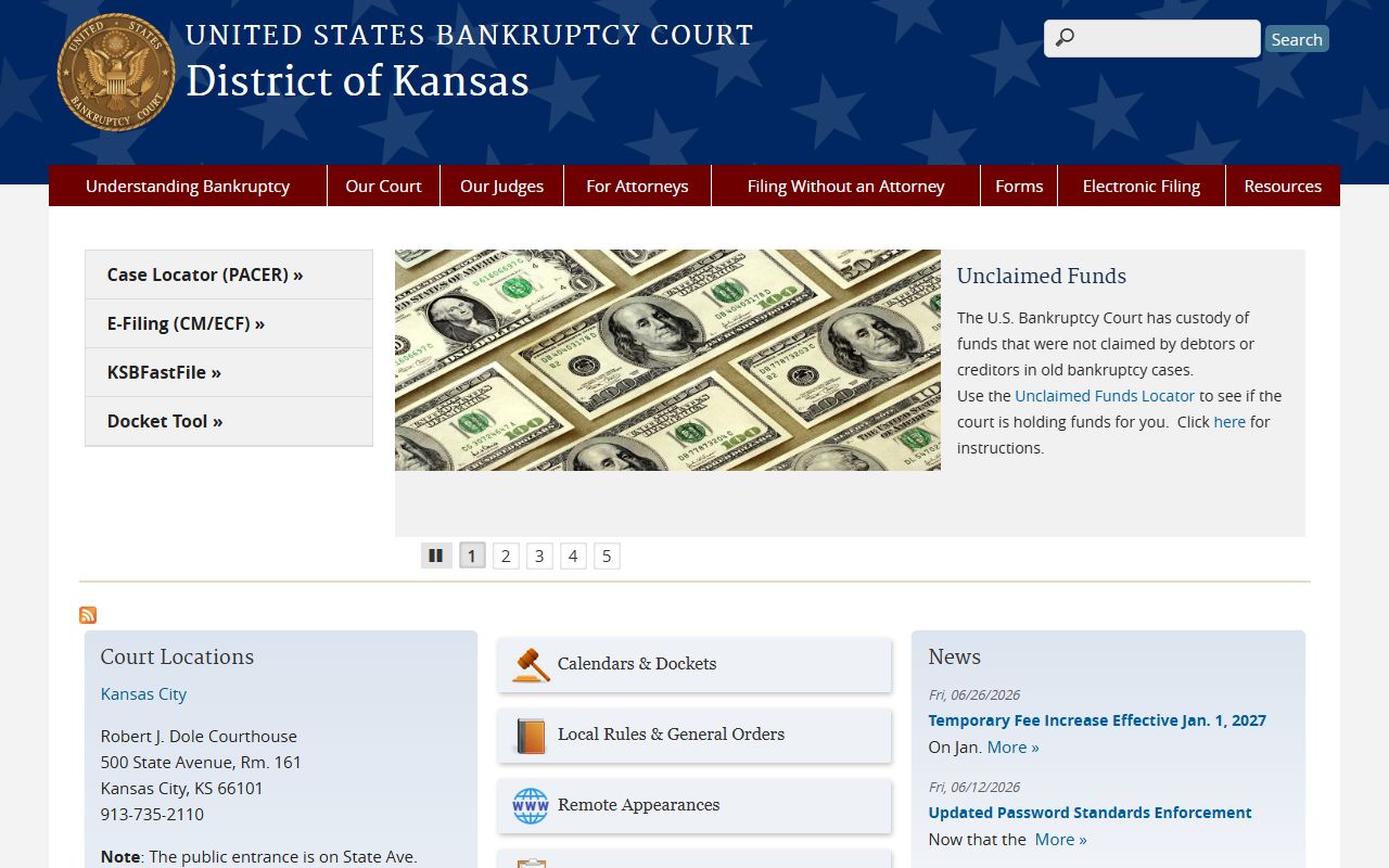 Ottawa County bankruptcy court records District of Kansas source